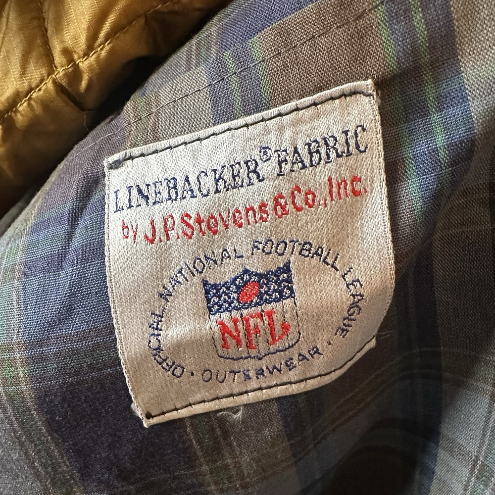 Vintage Lord Forecaster Eddie Bauer Down Trench Coat NFL Linebacker Mens 42L - Picture 11 of 16